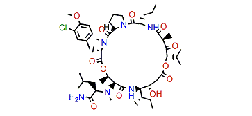 nor-N,O-diMe-o-chlorotyrosine didemnin A